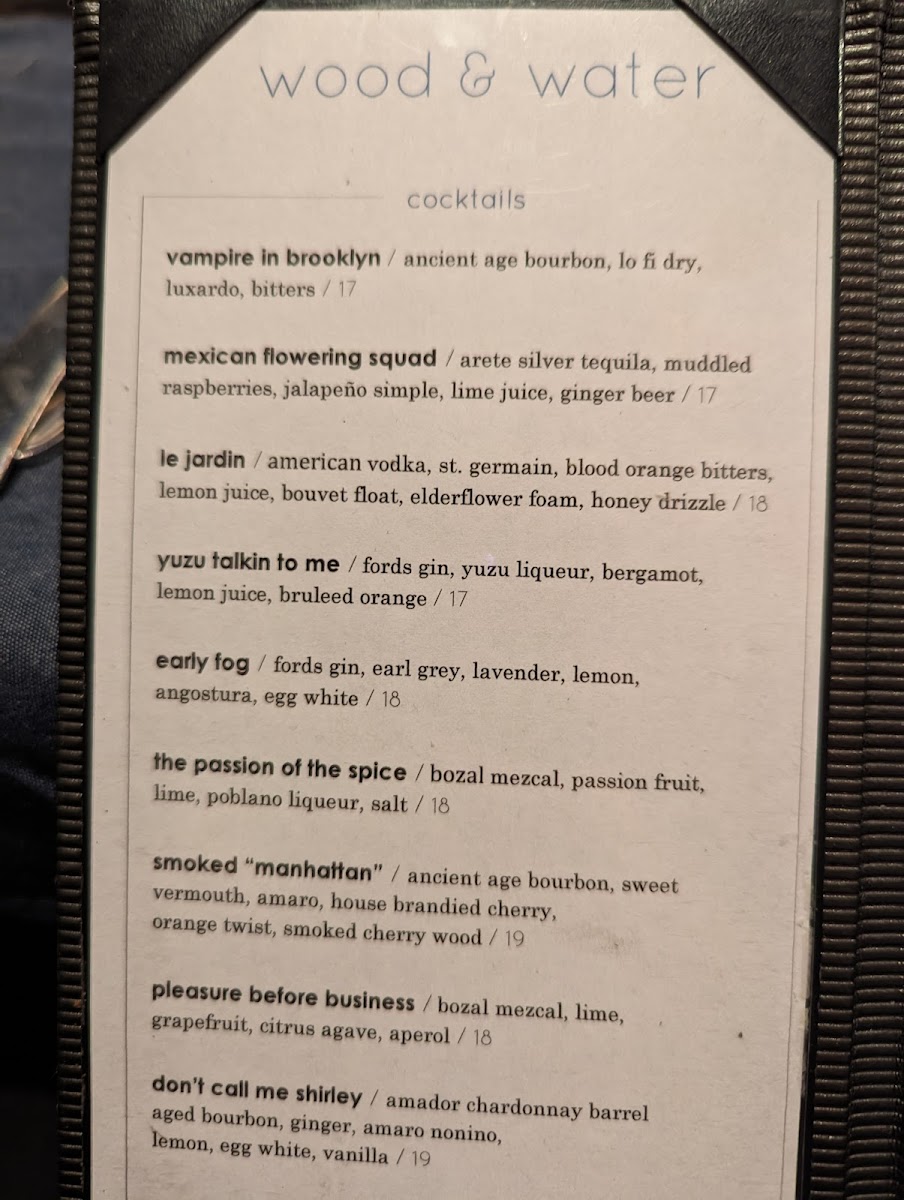 Menu - Wood & Water photo 7